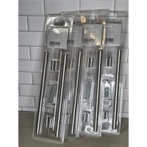 IKEA Lansa Stainless Steel Handles Cabinet Drawer Pull 9 5/8 2 pk 245mm Lot Of 4